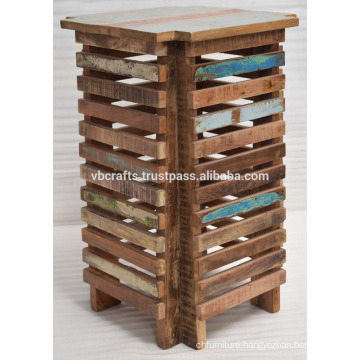 Recycled Wooden Modern Home Deco Corner Table